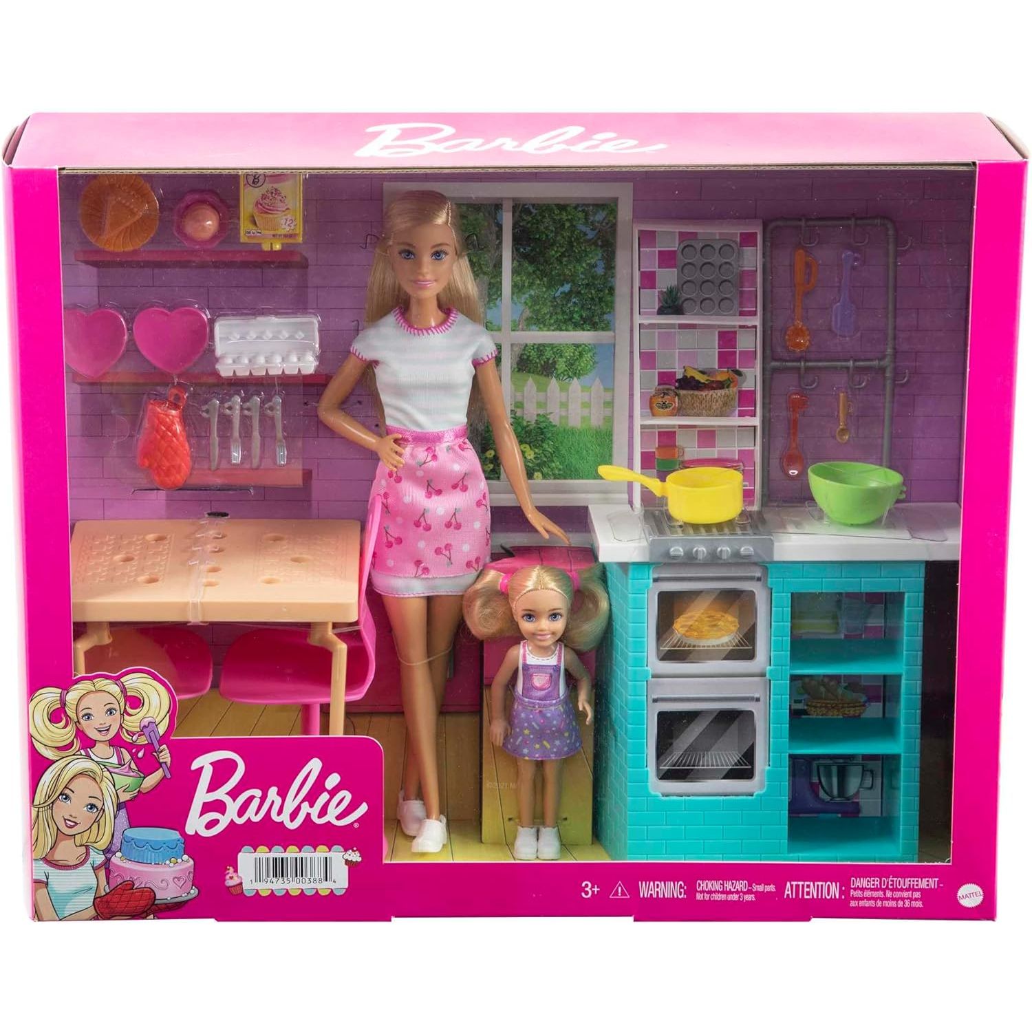 Barbie Sisters Baking Playset With Barbie Doll & Chelsea Doll