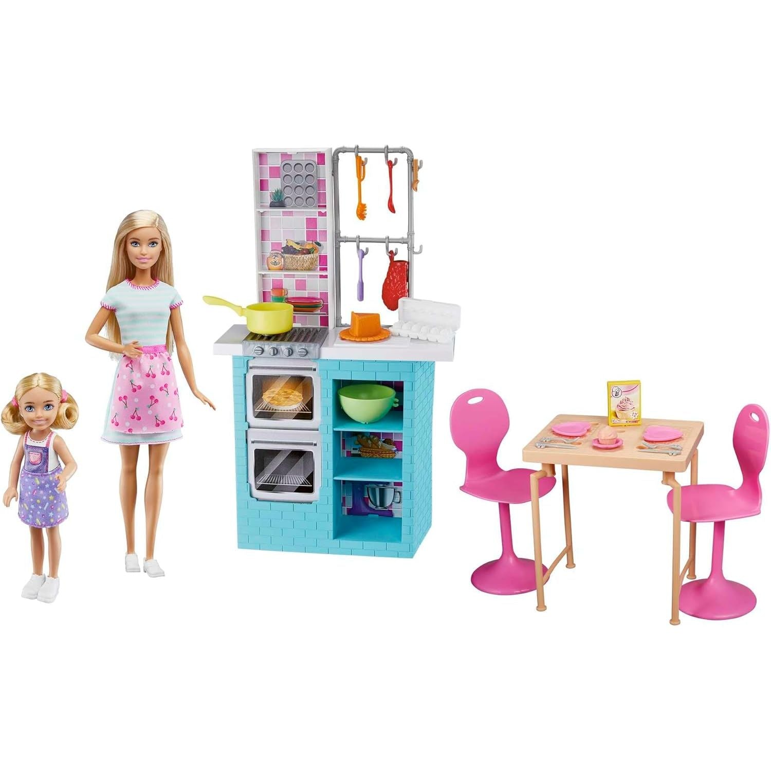 Barbie Sisters Baking Playset With Barbie Doll & Chelsea Doll