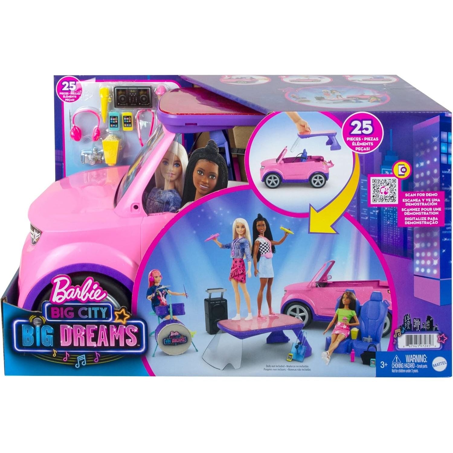 Barbie: Big City, Big Dreams Transforming Vehicle Playset