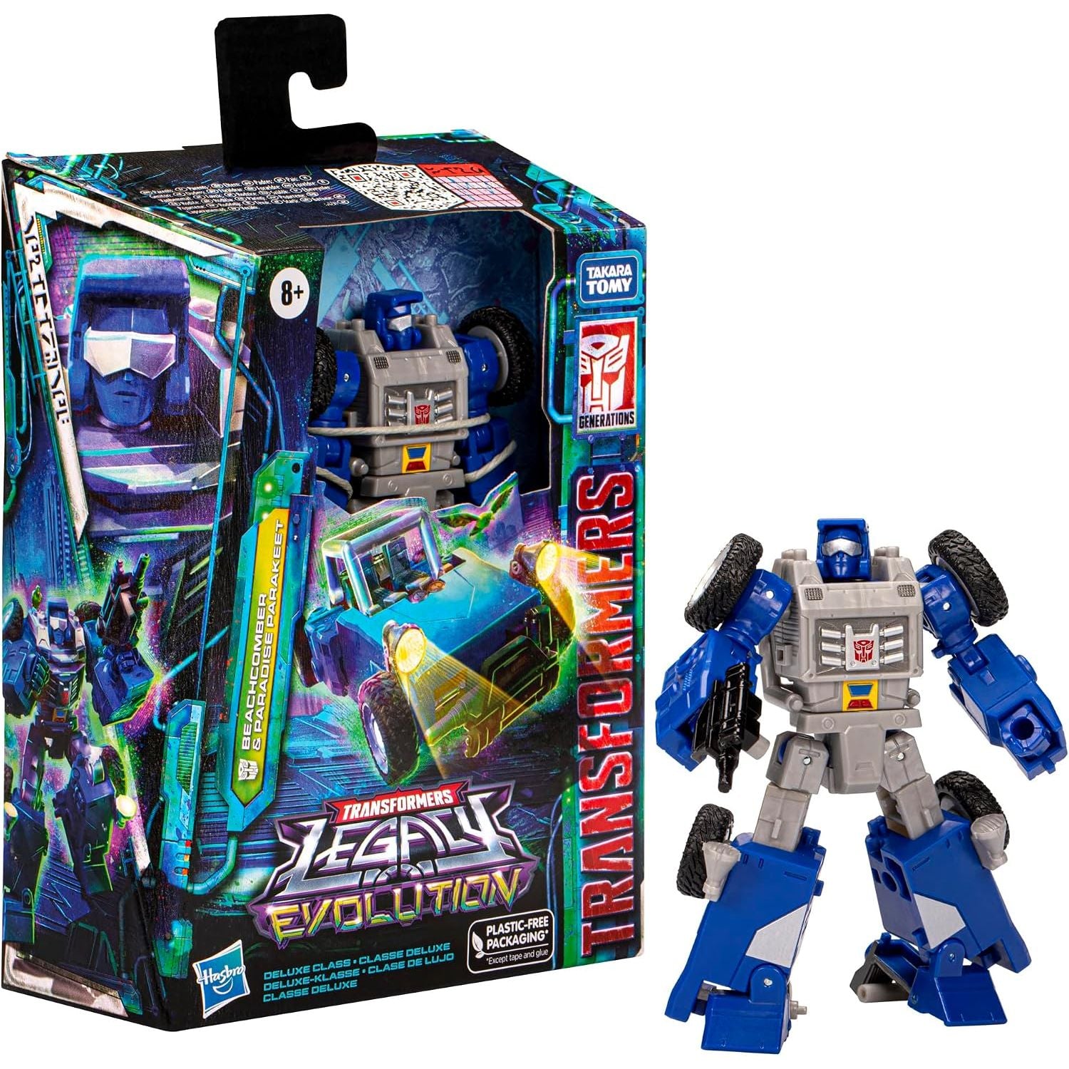 Transformers Legacy Evolution Deluxe Class Beachcomber & Paradise Parakeet Figure