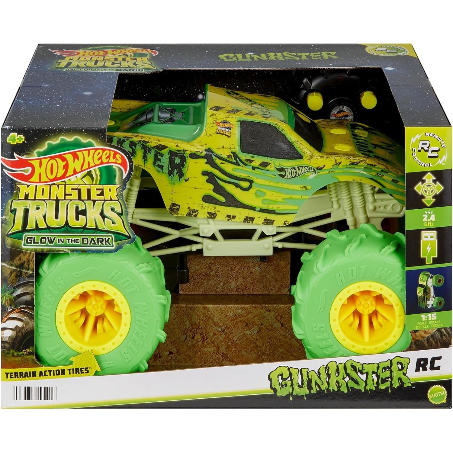 Hot Wheels Monster Trucks Gunkster RC Vehicle