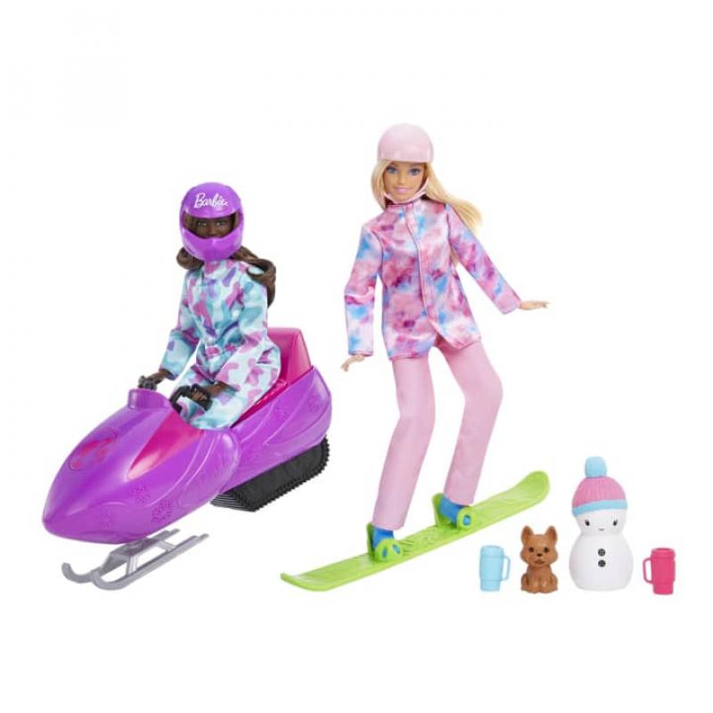 Sledding Fun Barbie Snow Fun Gift Set Buy Barbie Sisters Sledding