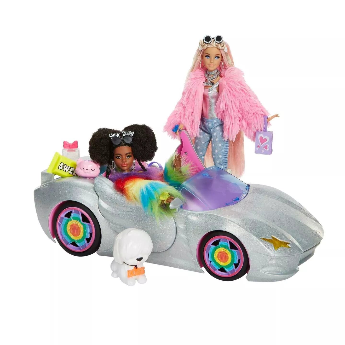 Barbie Extra Vehicle with 2 Barbie Extra Dolls And Accessories Toywell