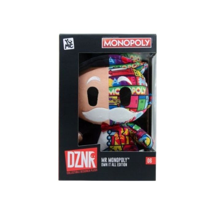 YuMe Toys DZNR Premium Plush In A Box Mr Monopoly Plush Toy