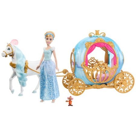 Princess Cinderella Doll Pumpkin Carriage & Horse Deluxe Playset - Toywell