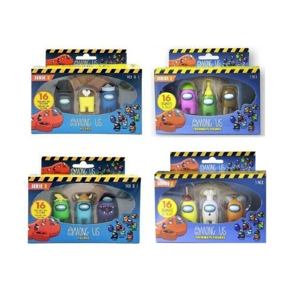 Among Us Crewmate Figures 3 Pack Series 2 Toywell