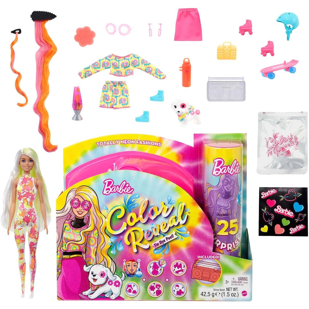 Barbie Colour Reveal Totally Neon Fashions Doll With Accessories - Toywell
