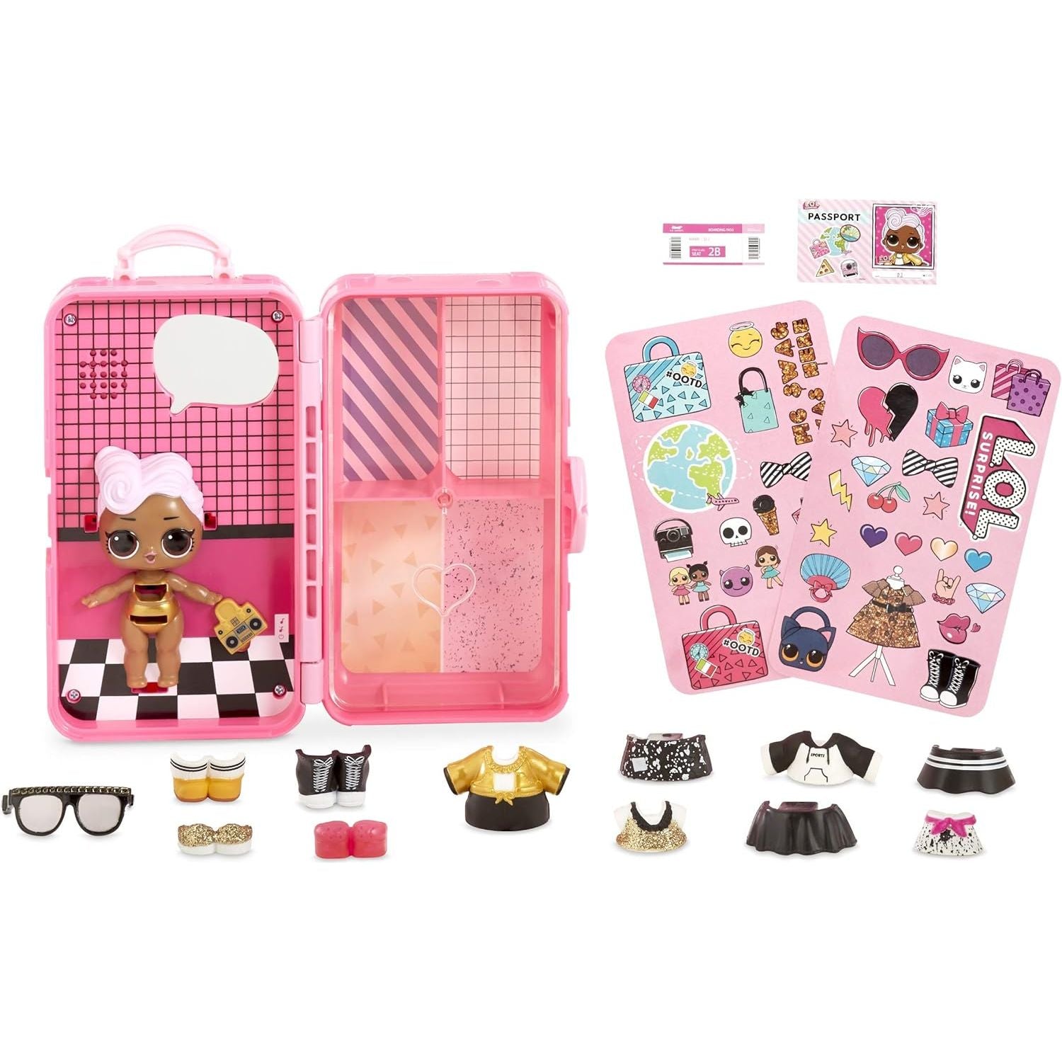 L.O.L Surprise! Style Suitcase - As If D.J. Doll Playset - Toywell