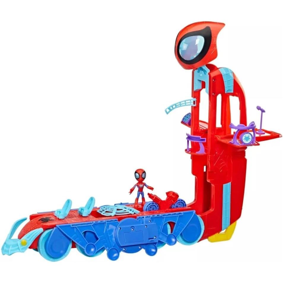Marvel Spidey and His Amazing Friends Spider Crawl-R Deluxe Headquarters Playset