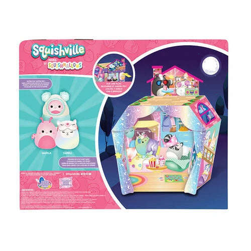Squishmallows Squishville Slumber Party Deluxe Soft Playset