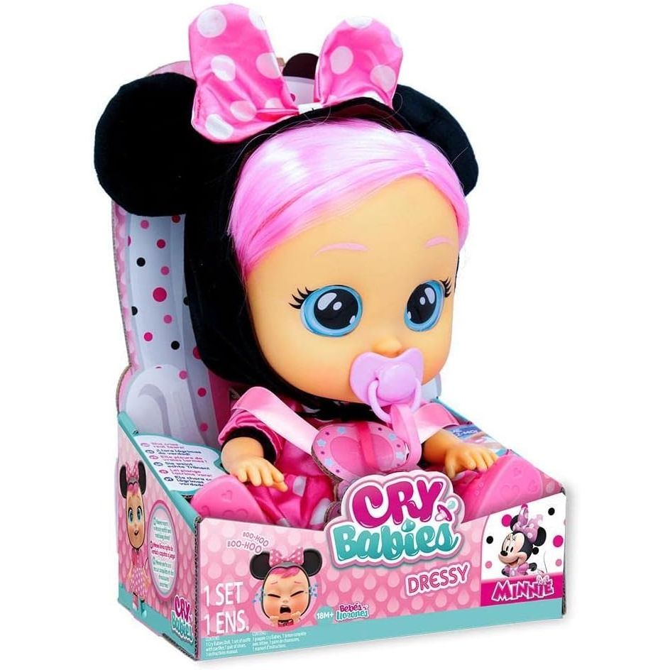 Cry Baby Dressy Minnie Doll