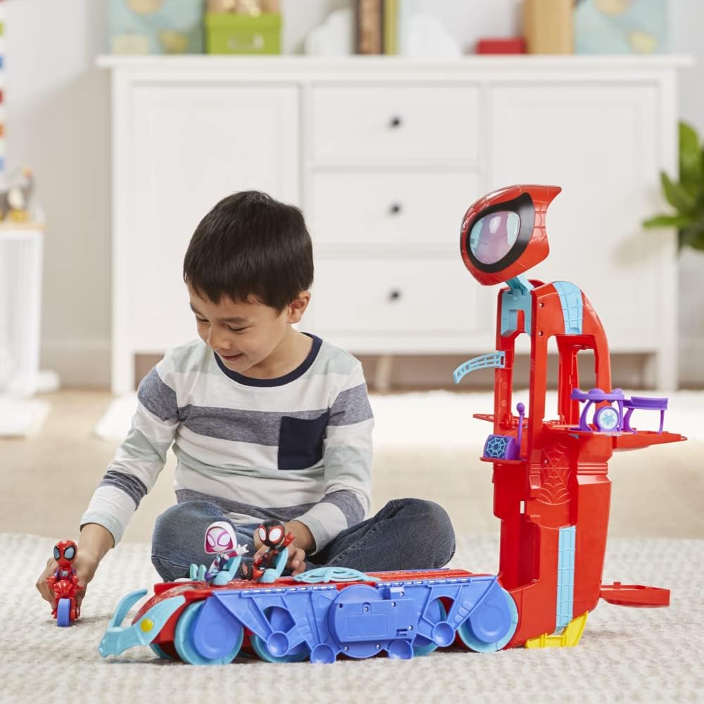 Marvel Spidey and His Amazing Friends Spider Crawl-R Deluxe Headquarters Playset