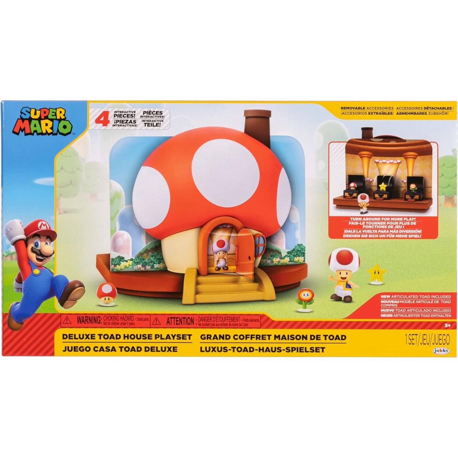 Super Mario Deluxe Toad House Playset