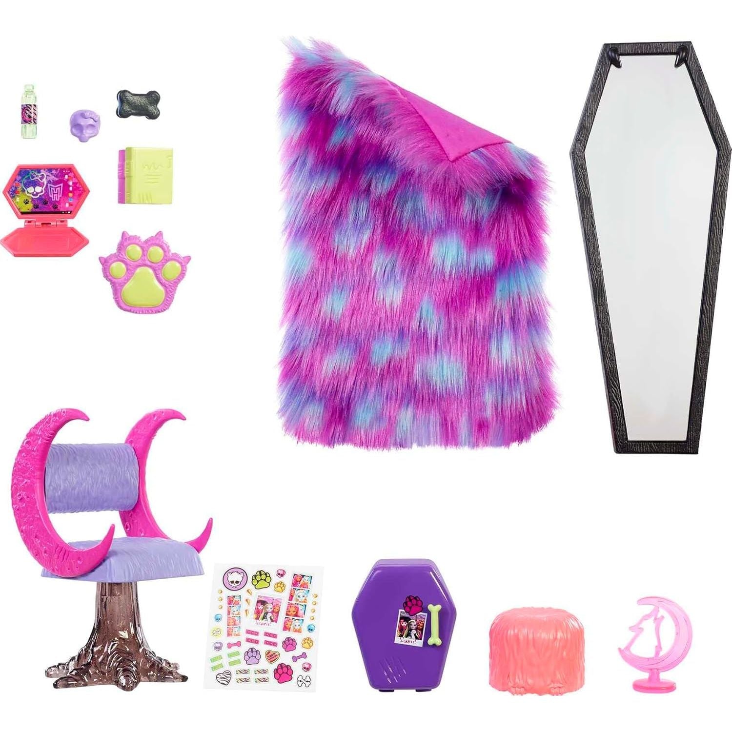 Monster High Clawdeen Wolf Bedroom Playset