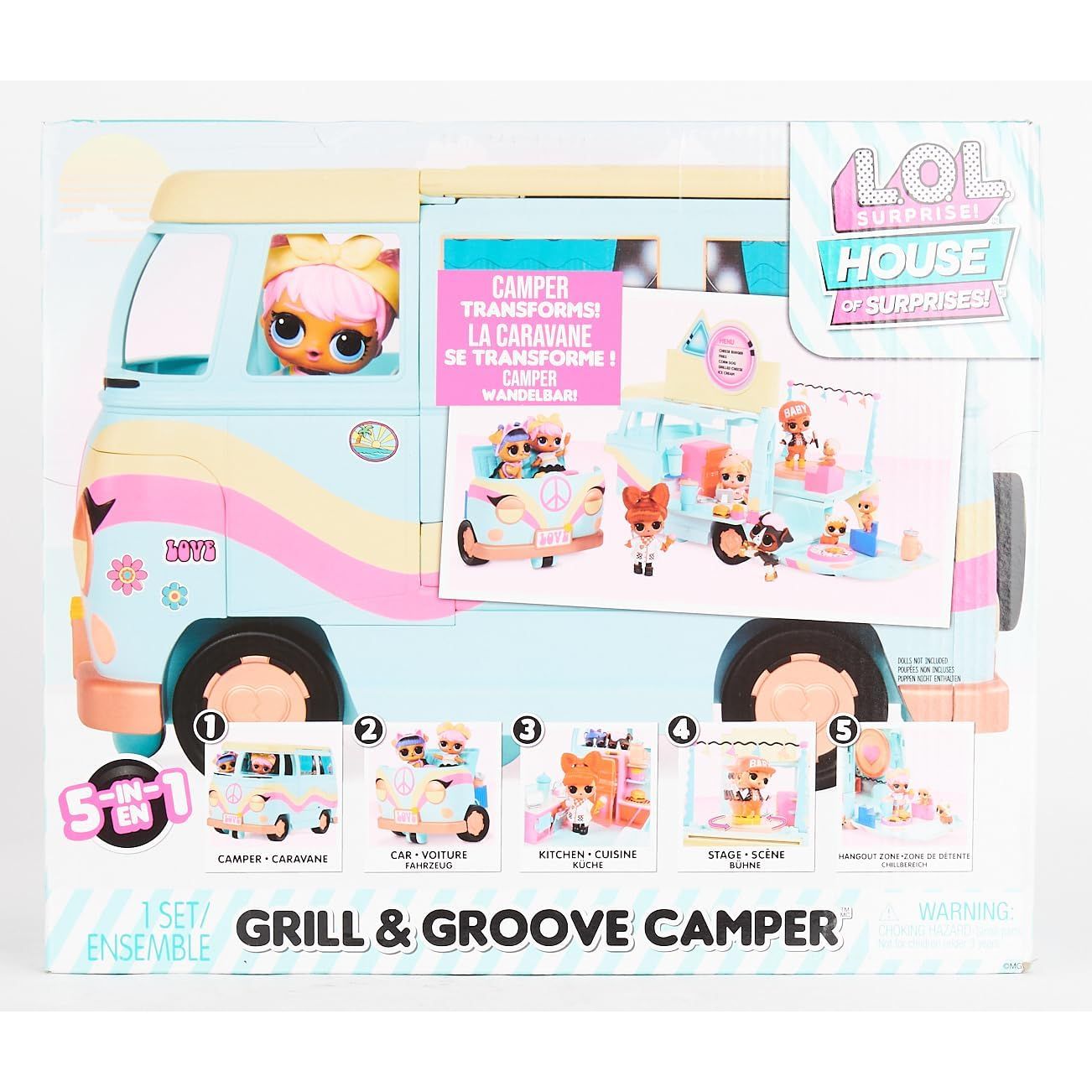 L.O.L. Surprise! Grill & Groove Camper Playset