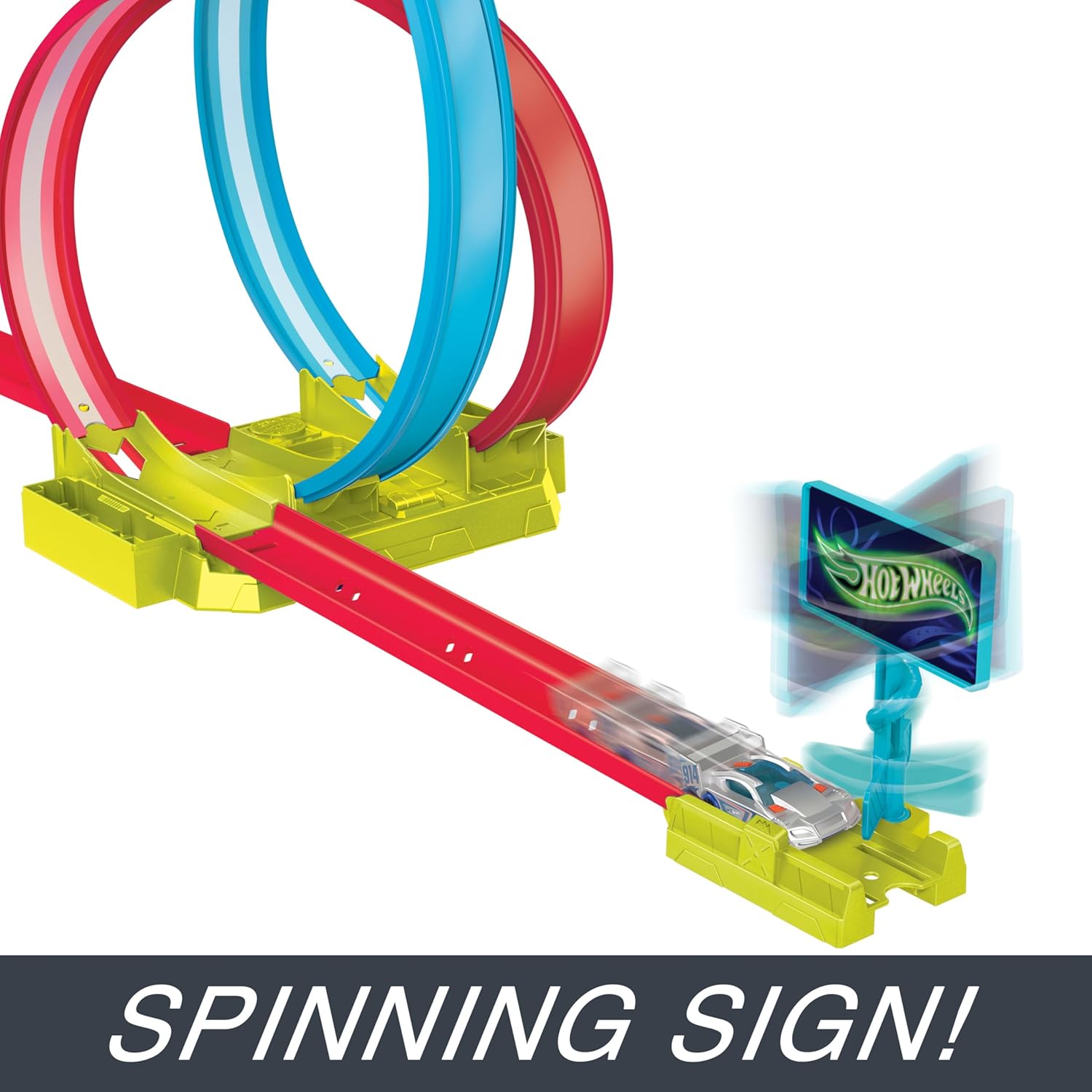 Hot Wheels Neon Speeders Laser Stunt Slamway Track Set