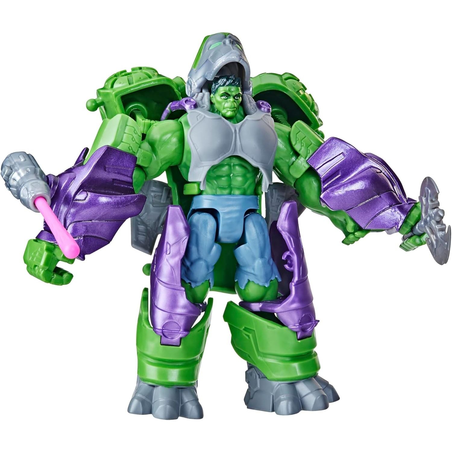 Marvel Mech Strike Mechasaurs Hulk with Gamma Smasher Mechasaur Action Figures