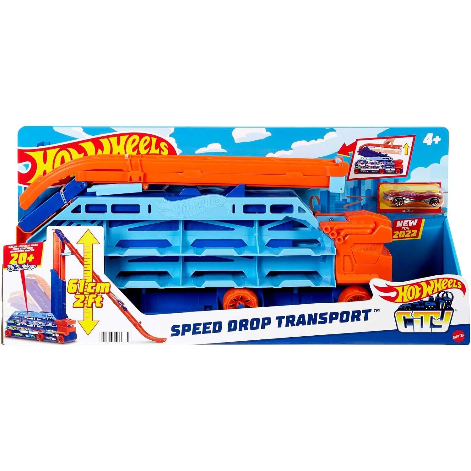 Hot Wheels City Speed Drop Transport Hauler