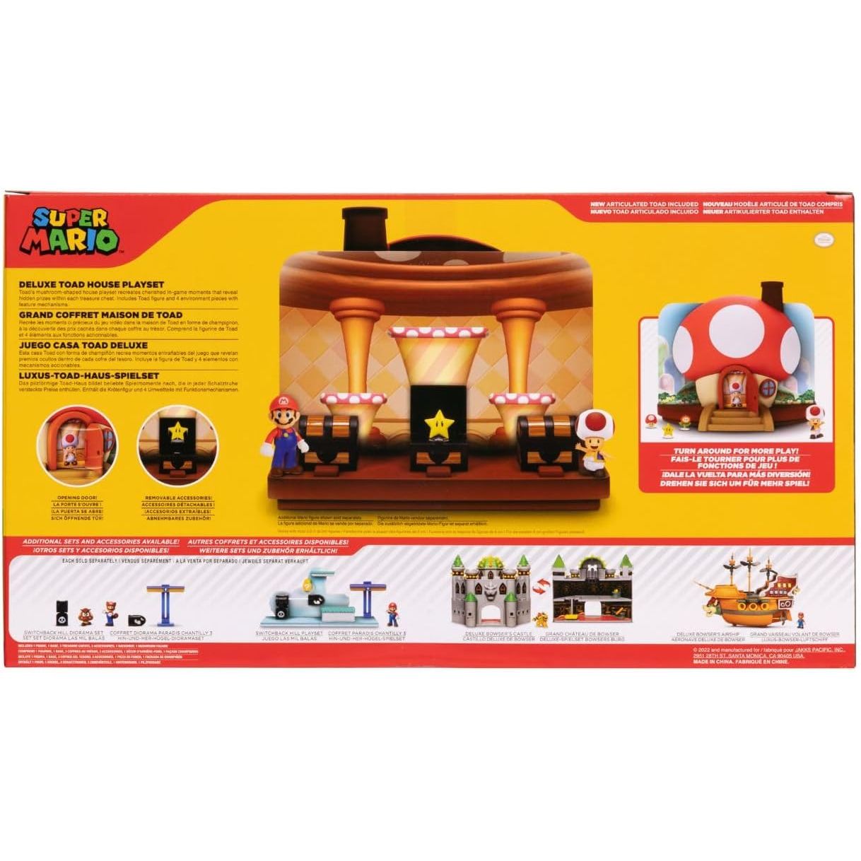 Super Mario Deluxe Toad House Playset