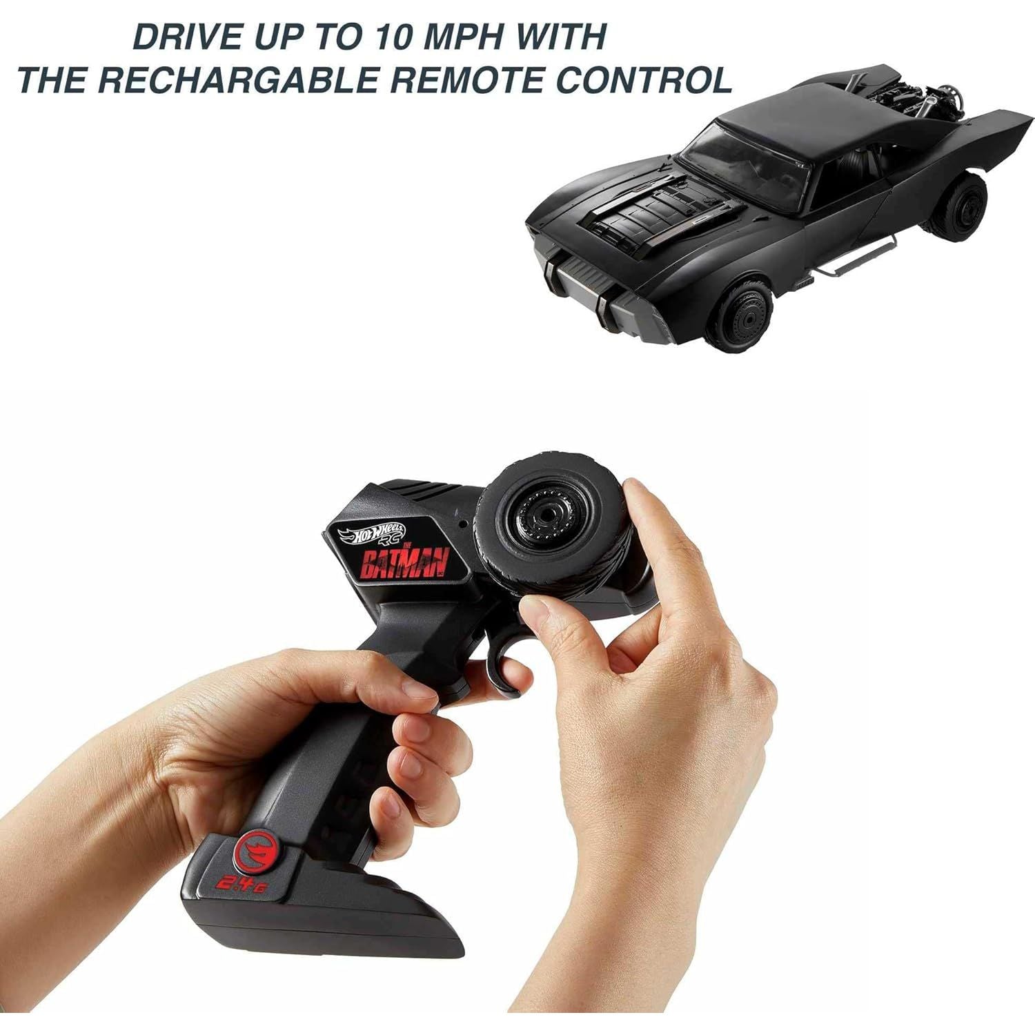 Hot Wheels DC The Batman 1:10 Batmobile RC Car