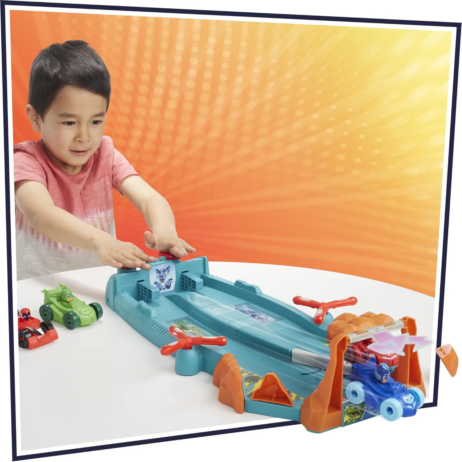 PJ Masks Animal Power Smash and Zoom Racetrack Playset