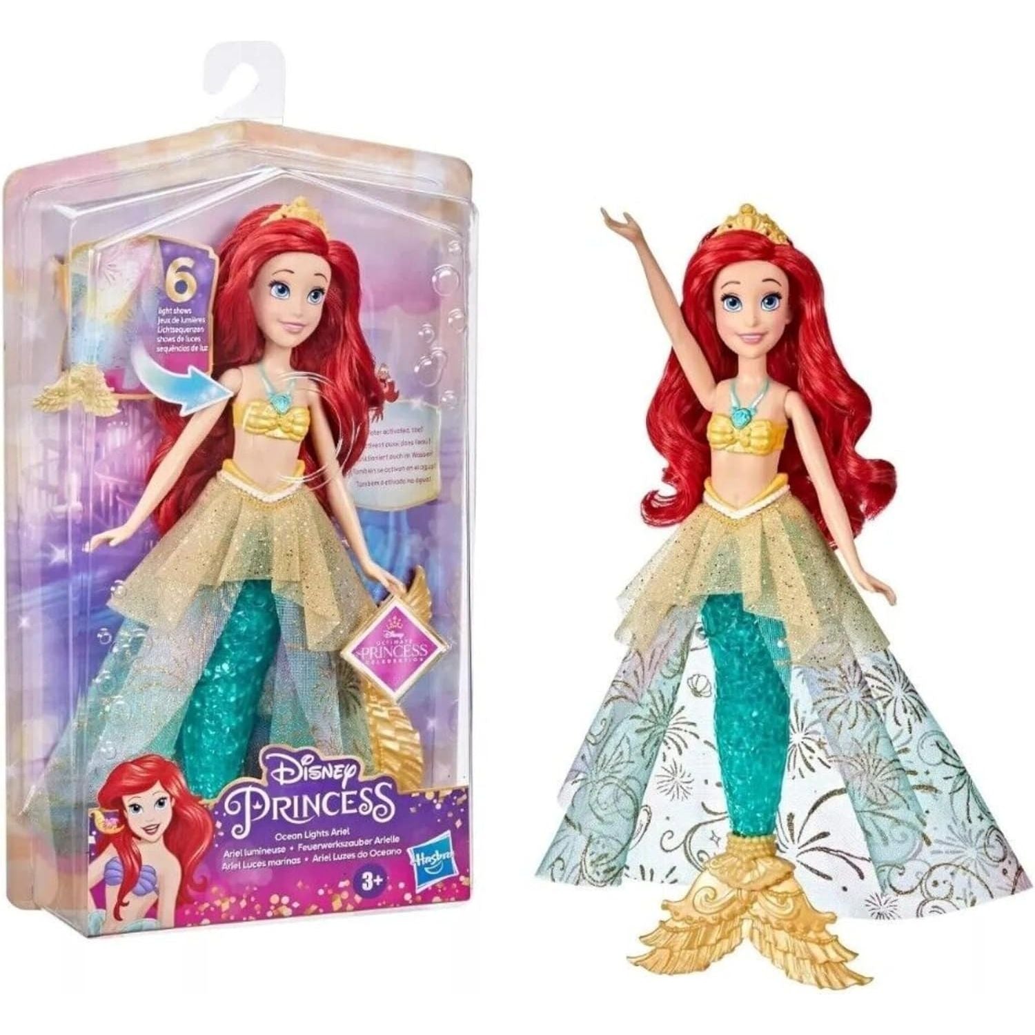 Disney Princess Ocean Lights Ariel Doll