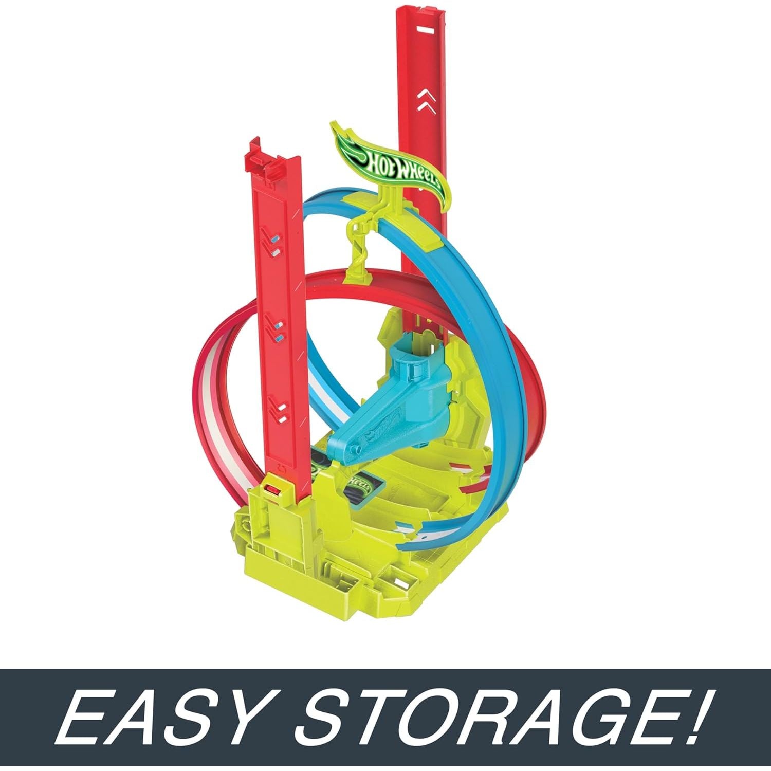 Hot Wheels Neon Speeders Laser Stunt Slamway Track Set