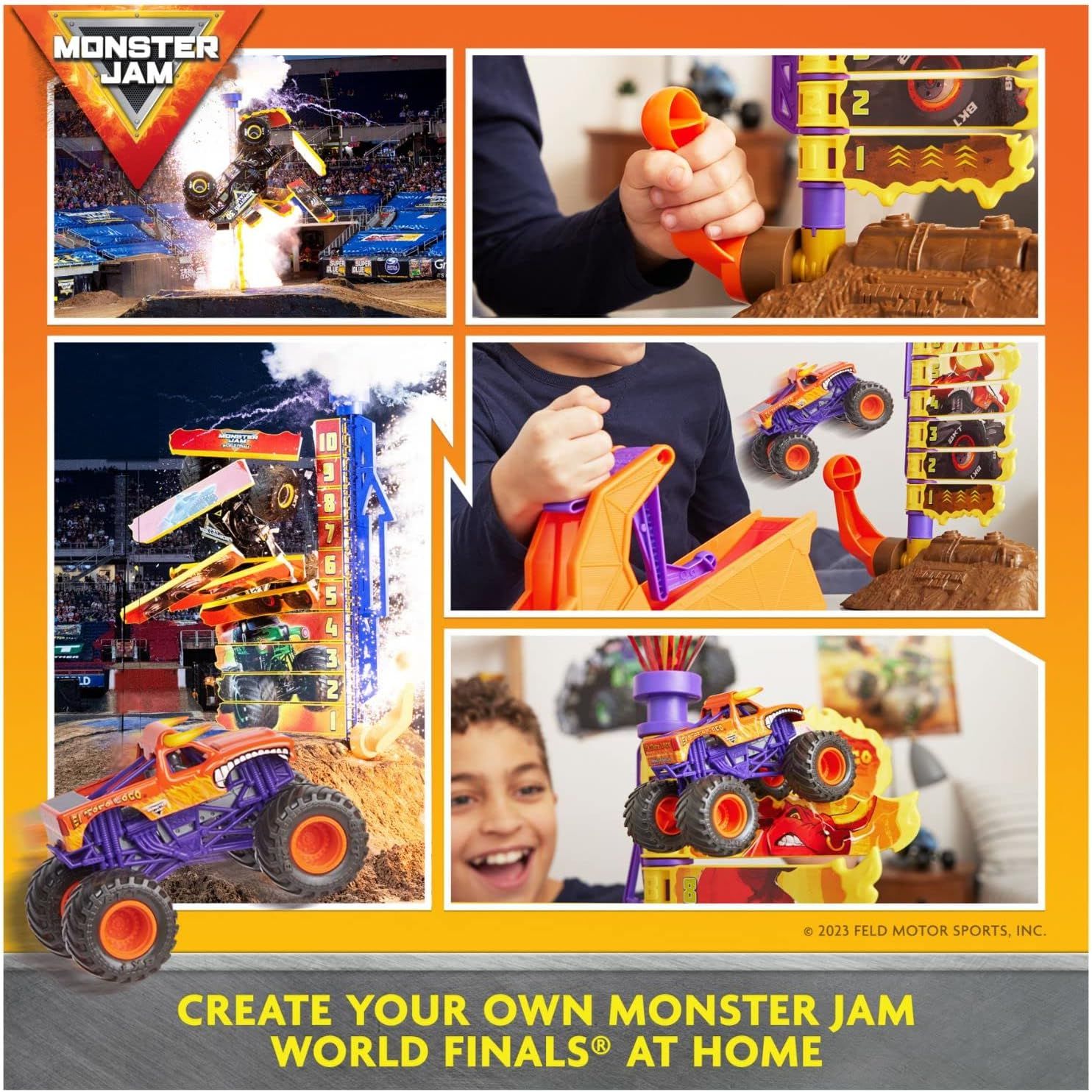 Monster Jam El Toro Loco Big Air Challenge Playset