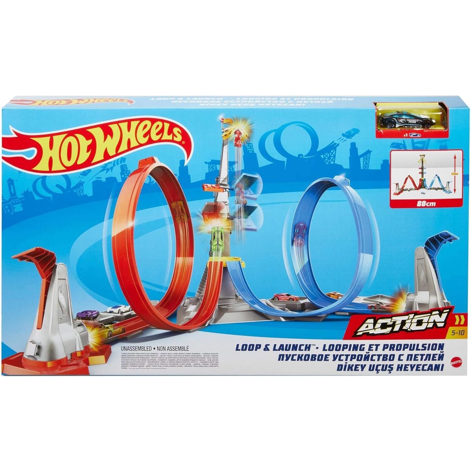 Hot Wheels Loop & Launch Track Set