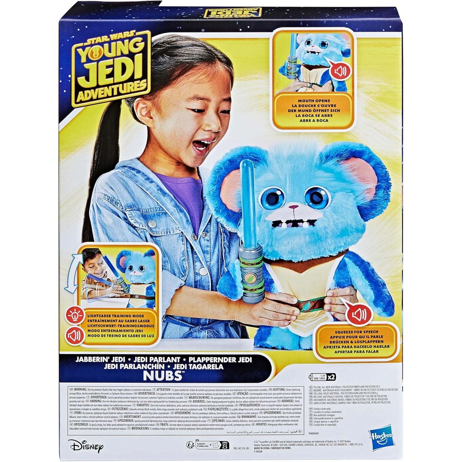 Star Wars Young Jedi Adventures Jabberin' Jedi Nubs Electronic Plush