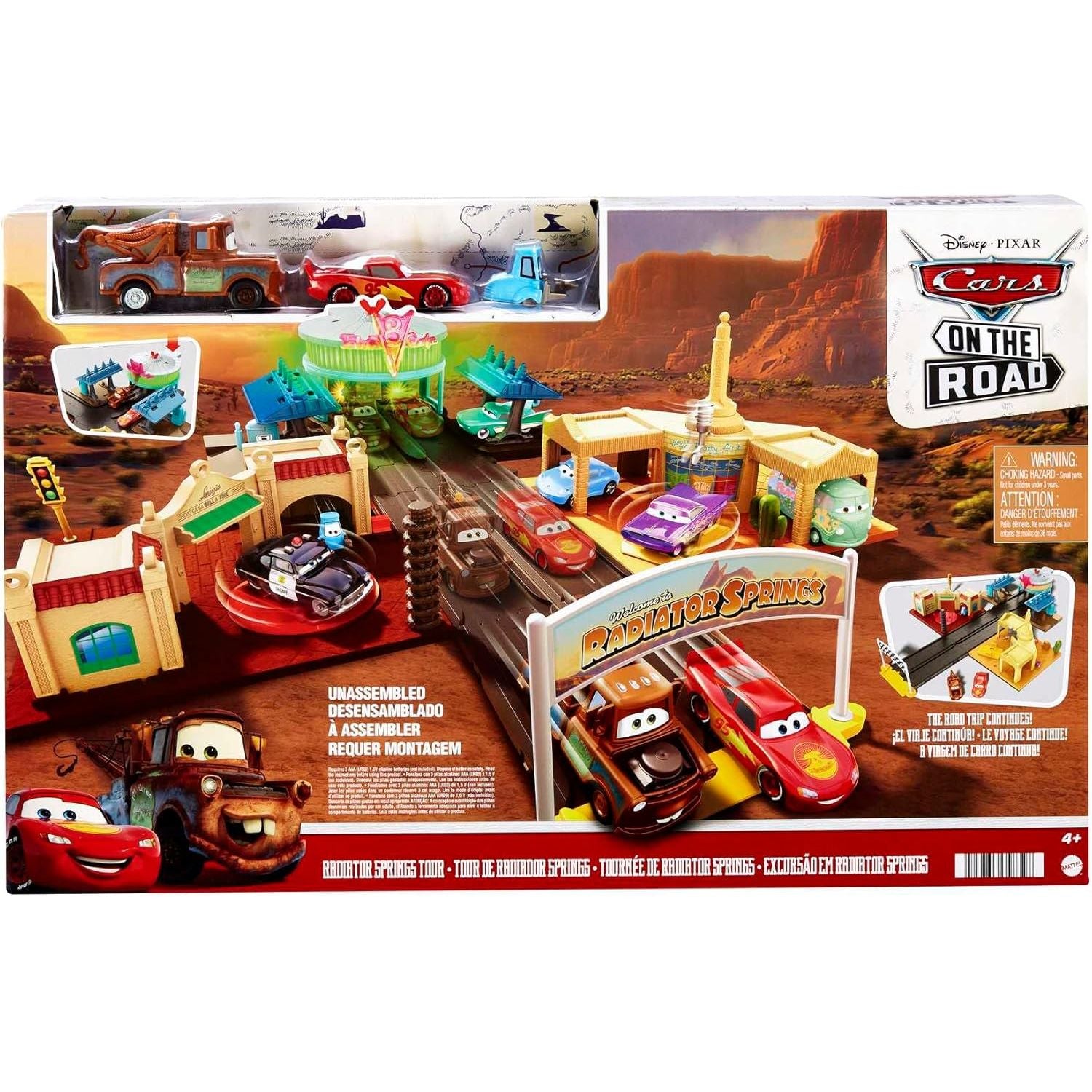 Disney Pixar Cars On The Road Radiator Springs Tour Playset