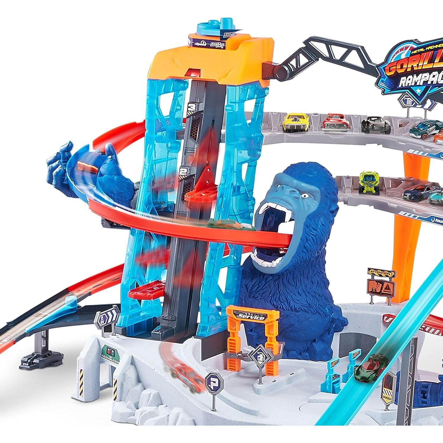 Zuru Metal Machines Gorilla Rampage Garage Playset
