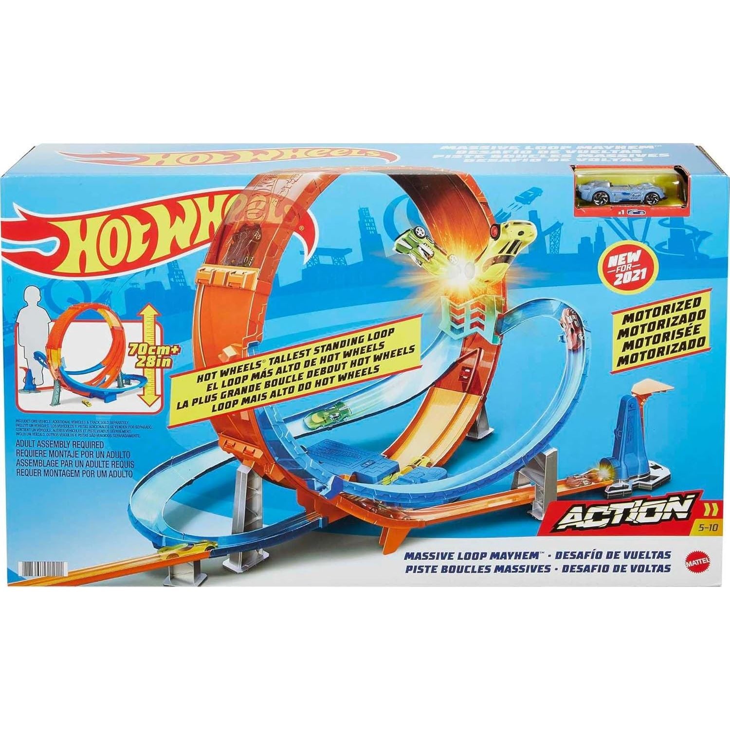 Hot Wheels Massive Loop Mayhem Track Set