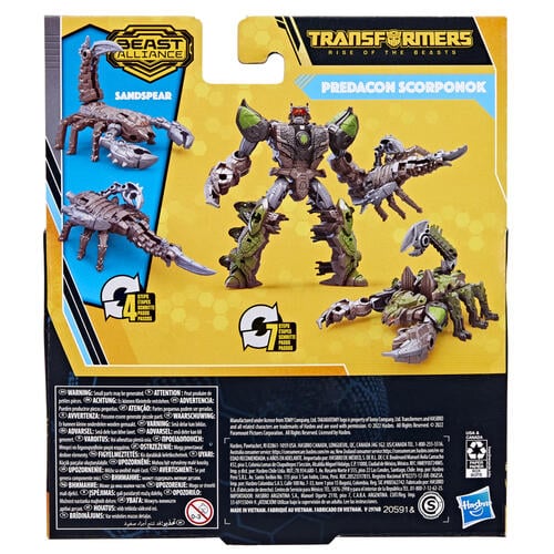 Transformers Buzzworthy Bumblebee Beast Alliance 2-Pack Predacon Scorponok & Sandspear Action Figure