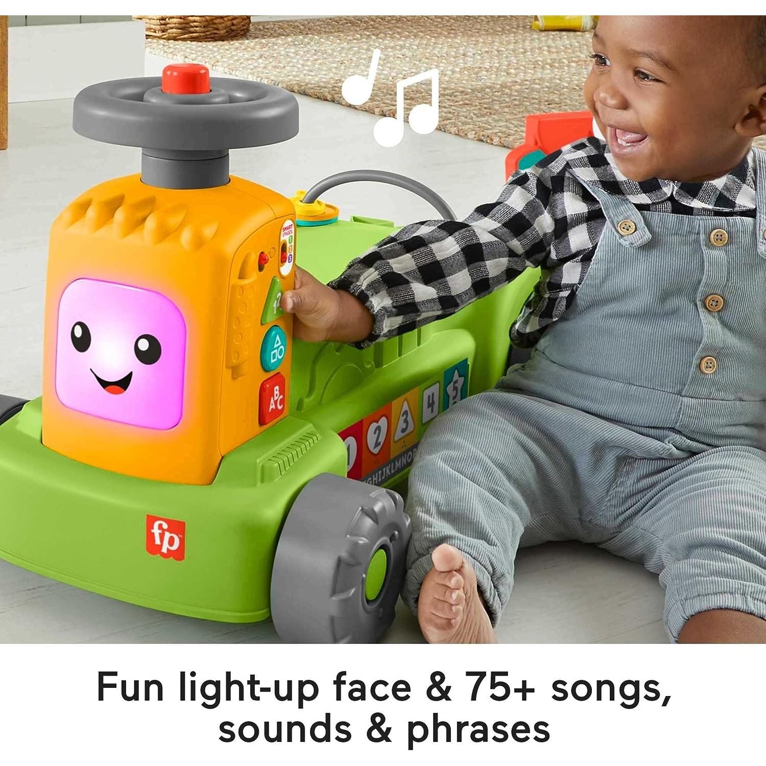 Fisher-Price Laugh & Learn 4-in-1 Farm to Market Tractor Ride-On - Toywell