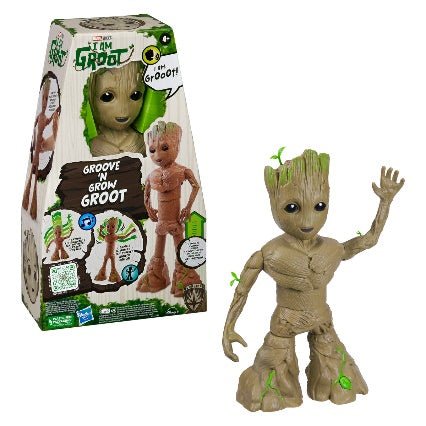Guardians Of The Galaxy - I Am Groot Groove 'N Grow Groot Interactive Action Figure - Toywell