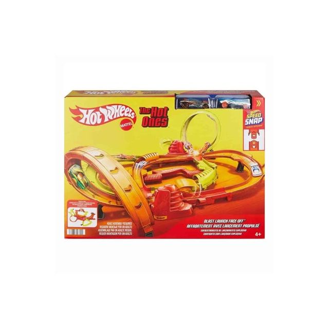 Hot Wheels Stunt Tracks Blast Launch Face-Off Playset