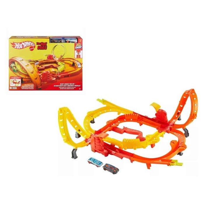 Hot Wheels Stunt Tracks Blast Launch Face-Off Playset