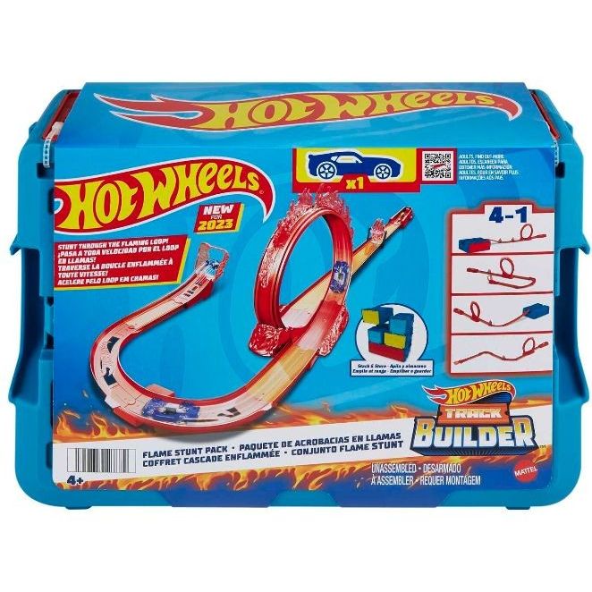 Hot Wheels Track Builder Flame Stunt Pack