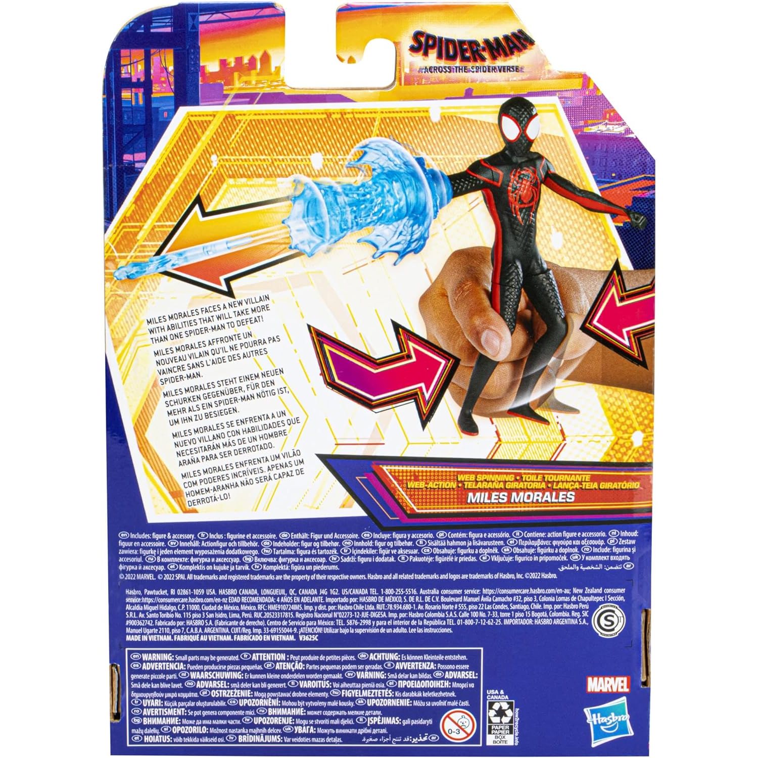 Marvel Spider-Man: Across the Spider-Verse Web Spinning Miles Morales Action Figure - Toywell