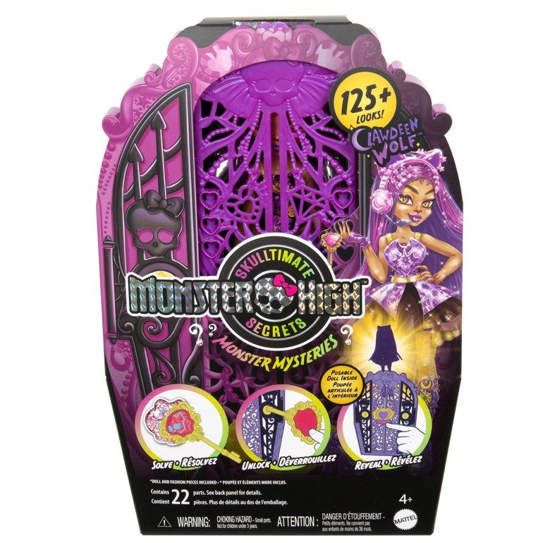 Monster High Doll Skulltimate Secrets Clawdeen Wolf Fashion Set