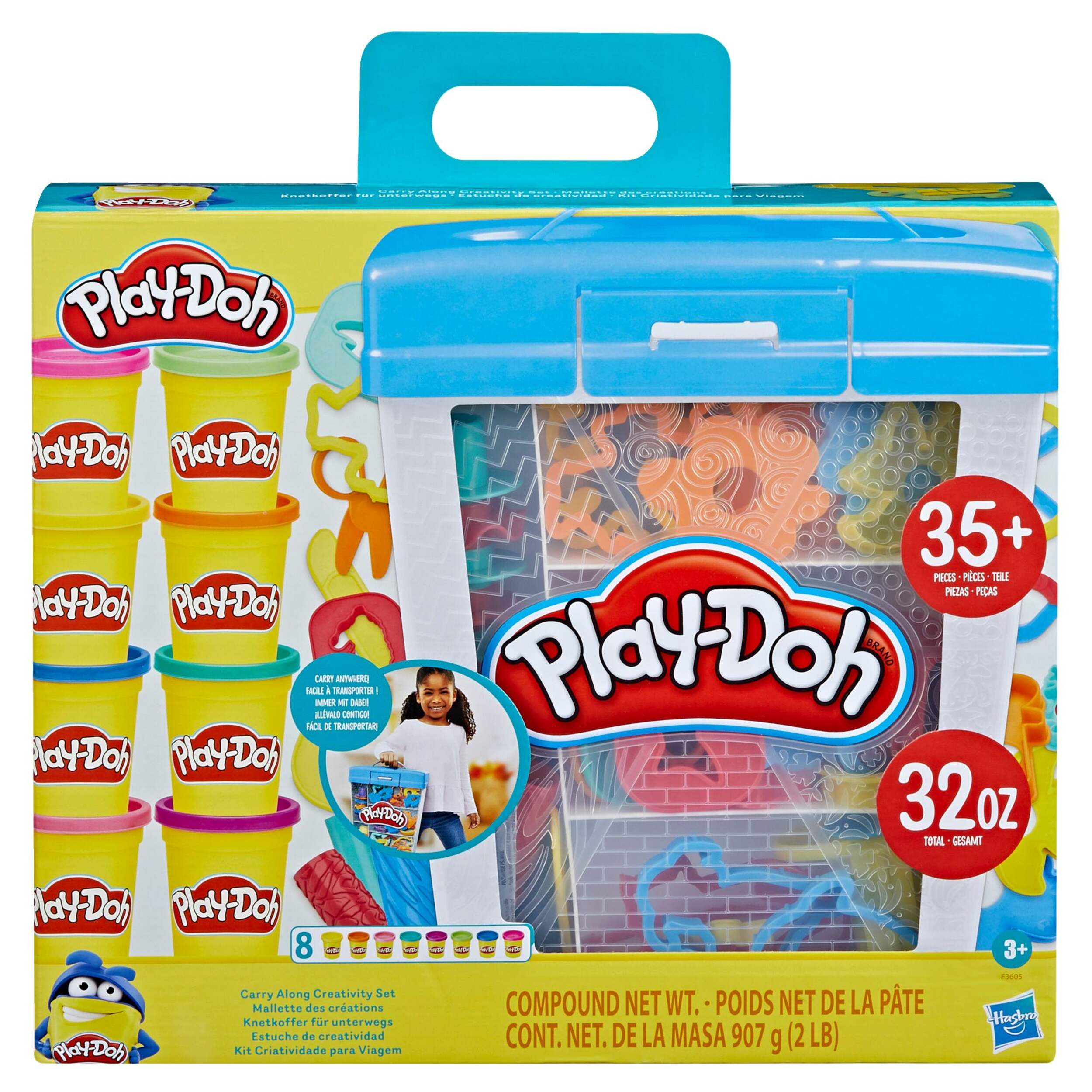 Play-Doh Carry-Along Creativity Set with 40 Tools, 8 Cans, and Carrying Case