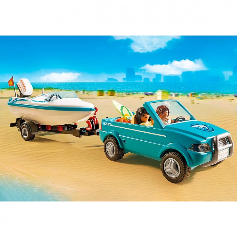 Playmobil 71589 Surfer Pick Up with Speedboat
