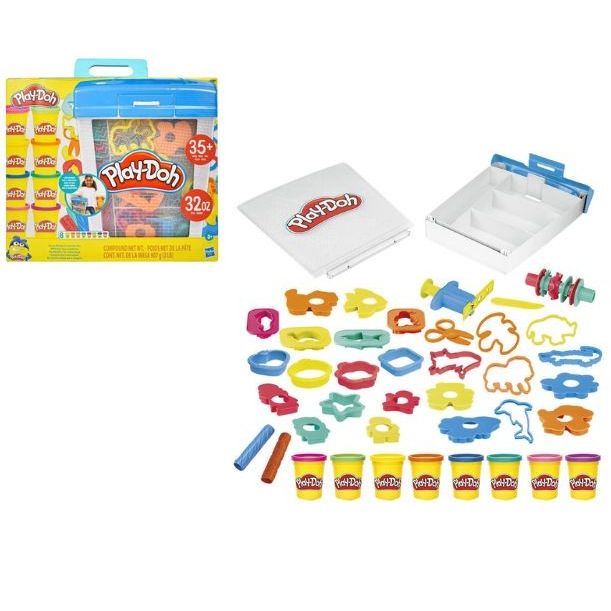 Play-Doh Carry-Along Creativity Set with 40 Tools, 8 Cans, and Carrying Case