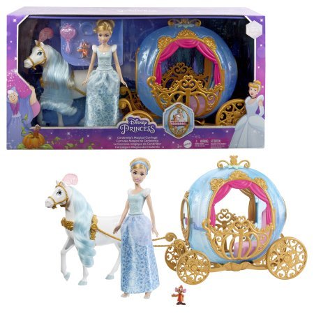 Princess Cinderella Doll Pumpkin Carriage & Horse Deluxe Playset - Toywell