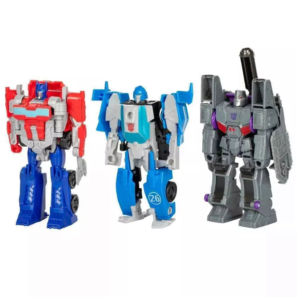 Transformers One Iacon Race Megatron / D-16, Optimus Prime / Orion Pax, & Autobot Mirage - 3-Pack