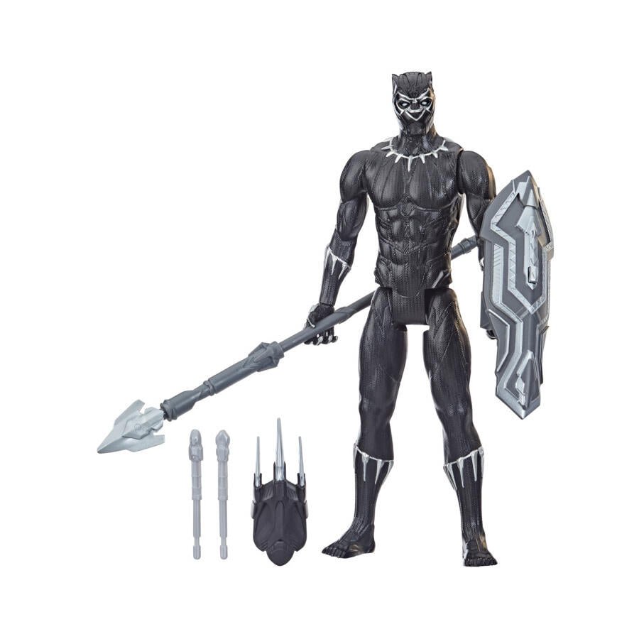 Action Figure Marvel Black Panther Titan Hero Series – 30,5 Cm (12 Pollici), Ispirata Ai Fumetti, Compatibile Con Lanciatori