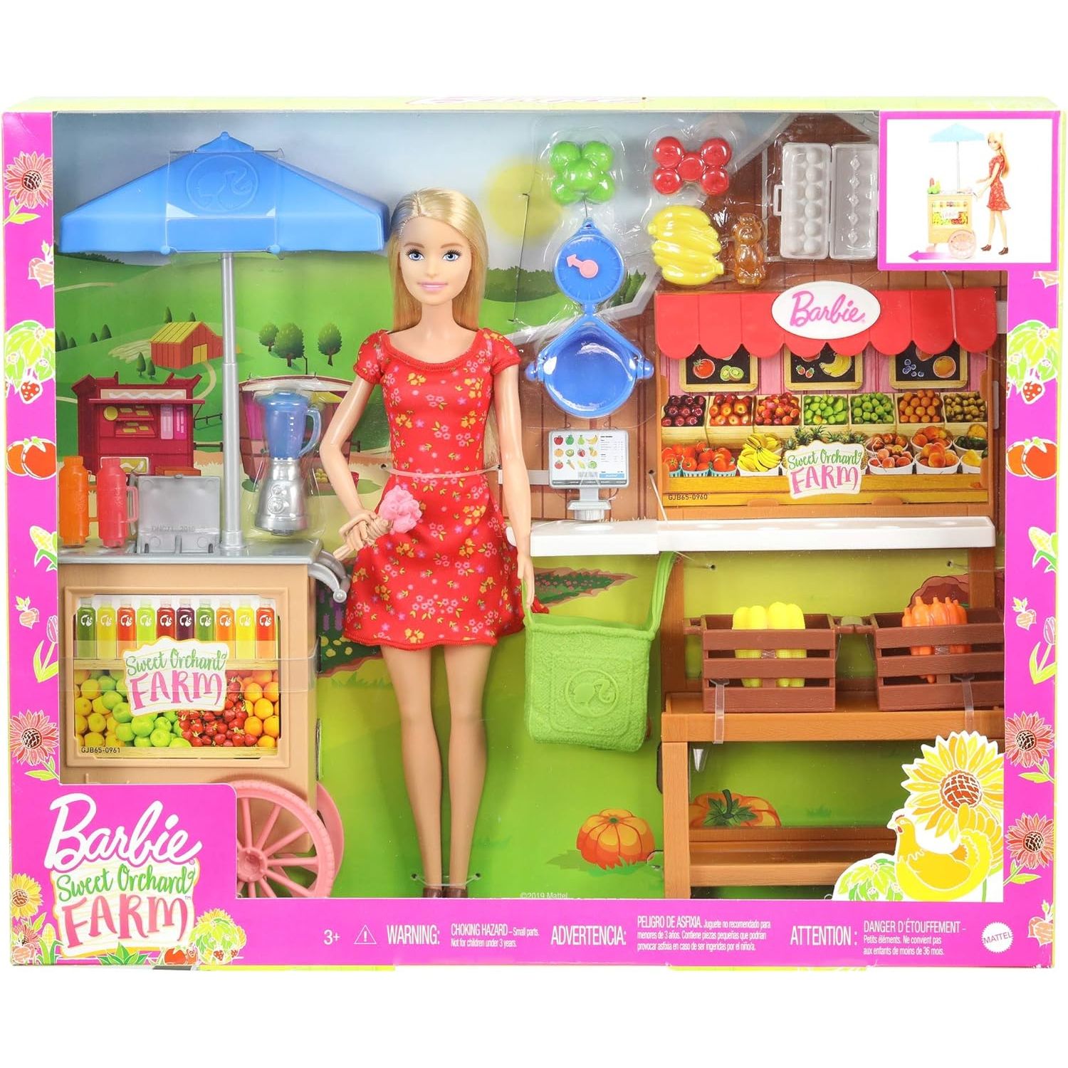 Barbie Sweet Orchard Farm Farmer's Market Doll and Playset - Toywell