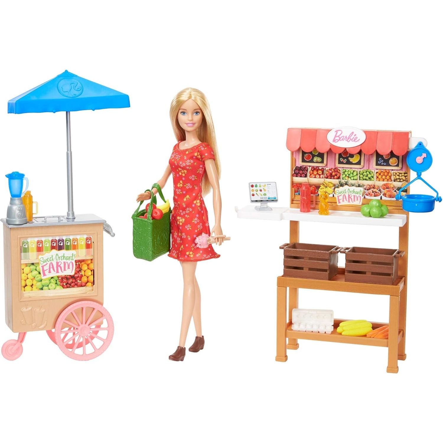 Barbie Sweet Orchard Farm Farmer's Market Doll and Playset - Toywell