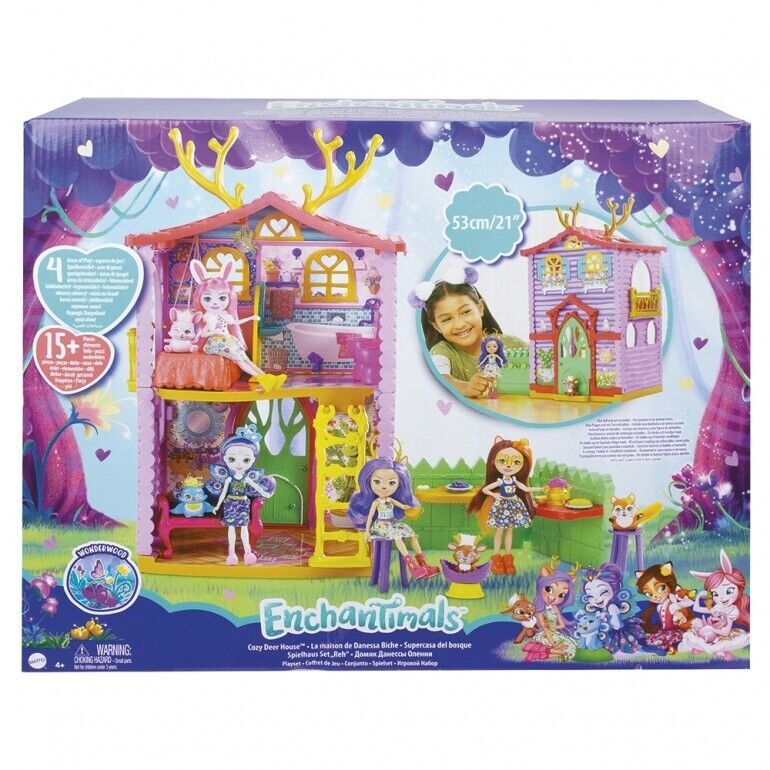 Enchantimals Danessa Deer Doll with Deer House - Toywell